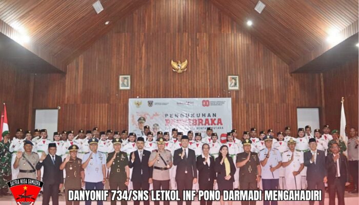 Letkol Inf Pono Darmadi Hadiri Upacara Pengukuhan Paskibraka Kabupaten Kepulauan Tanimbar