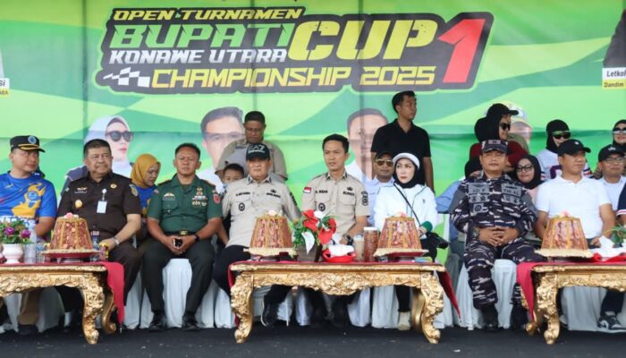 Bupati dan Wakil Bupati Konut Buka Resmi Open Turnamen Road Race Bupati Cup I 2025