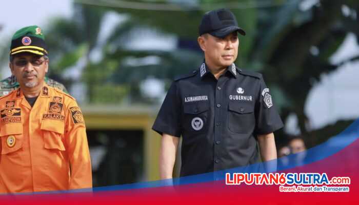 Gubernur Sultra Pimpin Apel Kesiapsiagaan Bencana, Uji Protap Longsor dan Resmikan Posko Terpadu Nataru 2025–2026