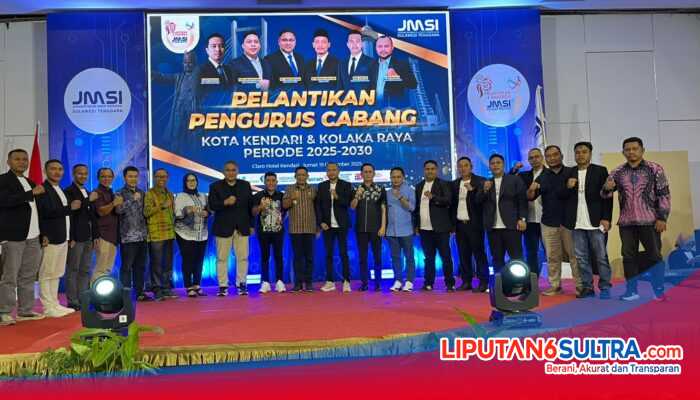 Pengurus JMSI Sultra Periode 2025–2030 Resmi Dilantik, Fokus Dorong Profesionalisme Media