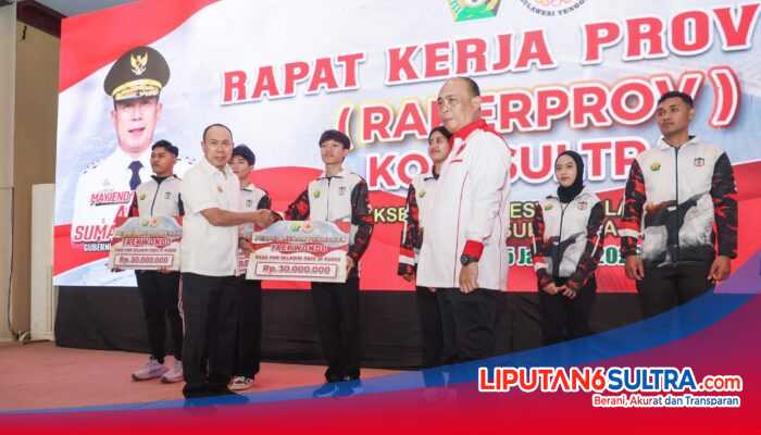 Gubernur Sultra Tegaskan Pembinaan Berkelanjutan dan Jaminan Masa Depan Atlet Berprestasi