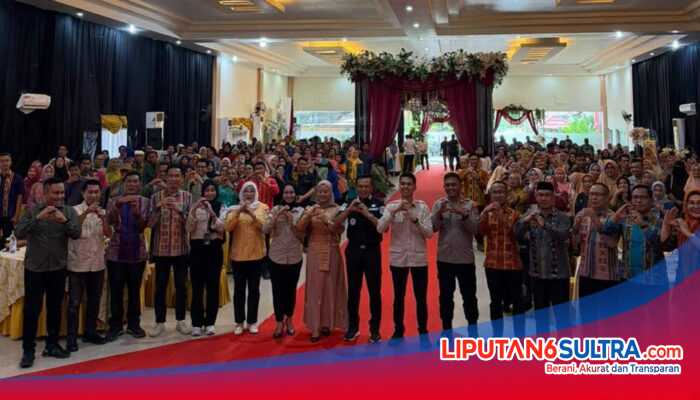 Bupati Konawe Hadiri Sosialisasi Edukasi Gizi dan PHBS, Lebih dari 400 Kepala Sekolah Ikuti Penguatan Program MBG