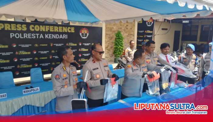 Polresta Kendari Ungkap Jaringan Curanmor, 73 Motor Diamankan dari Puluhan TKP