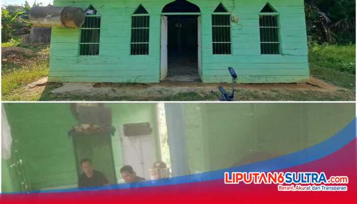 Koramil 09/Ranomeeto Kodim 1417/Kendari Bersinergi dengan Pemerintah Desa Gagas Rehabilitasi Masjid di Desa Lelekaa