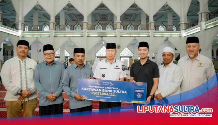 Komitmen Sosial Bank Sultra, Zakat Maal Rp151 Juta Disalurkan di Ramadan