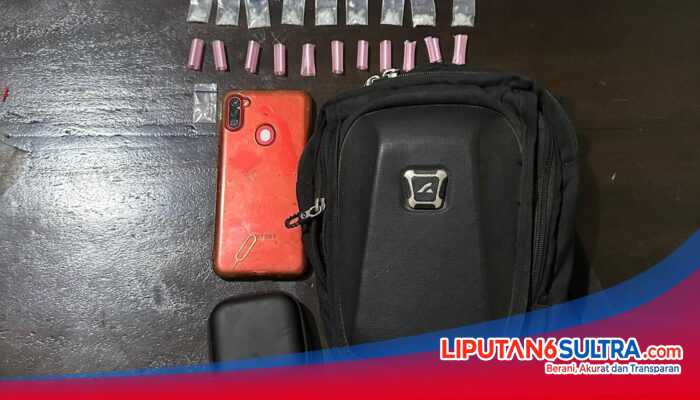 Pengedar Sabu di Kadia Kendari Dibekuk Polisi, 9 Sachet Diamankan