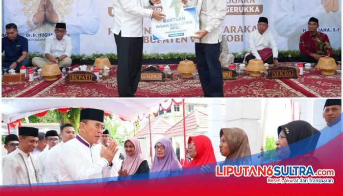 Safari Ramadan di Wakatobi, Gubernur Sultra Tekankan Kepedulian Sosial dan Kolaborasi Pembangunan