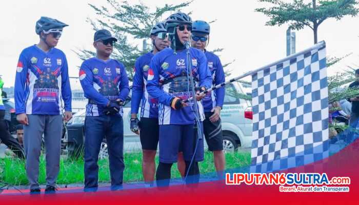 Gubernur Sultra Lepas Gerakan Bersepeda HUT ke-62, Kampanye Hemat BBM dan Promosi Wisata