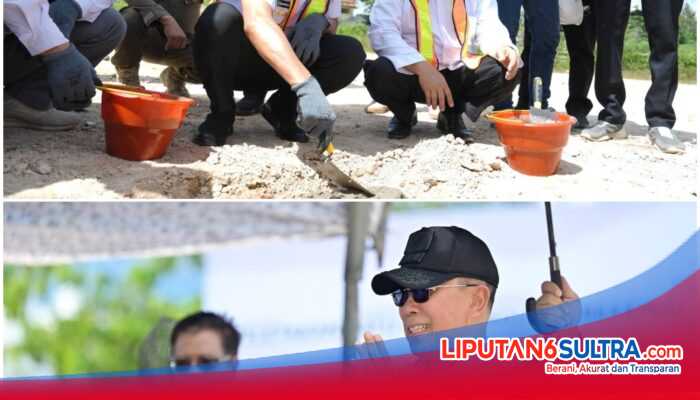 Gubernur Sultra Letakkan Batu Pertama GOR UM Kendari, Tegaskan Kampus Harus Cetak Pemimpin Berkarakter