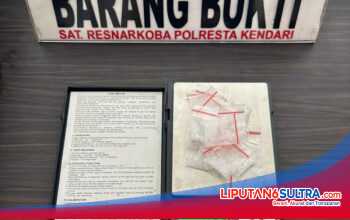 Polresta Kendari Bongkar Dugaan Peredaran Sabu di Mandonga, 18 Paket Diamankan