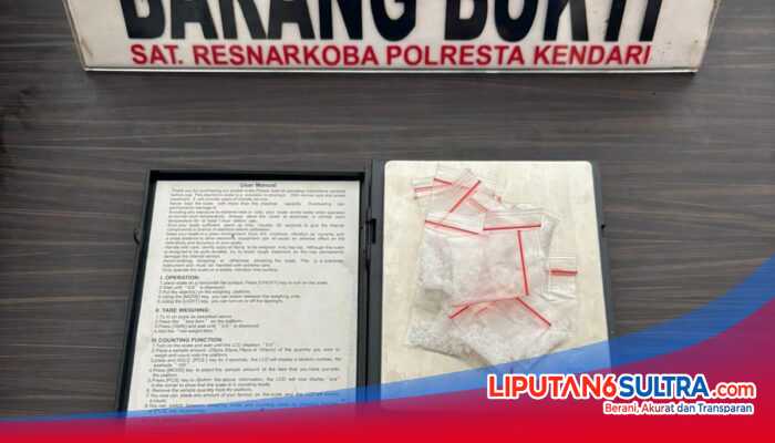 Polresta Kendari Bongkar Dugaan Peredaran Sabu di Mandonga, 18 Paket Diamankan