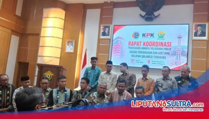 Bupati Konsel Hadiri Rakor Pencegahan Korupsi Pertanahan dan Aset BMD Sultra