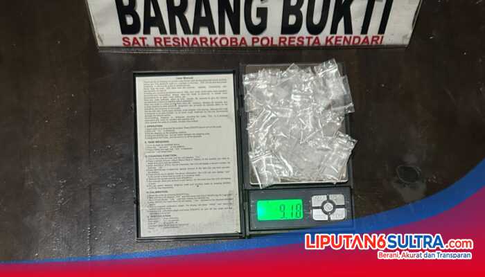 Polisi Tangkap Perempuan di Kendari, 43 Paket Diduga Sabu Diamankan
