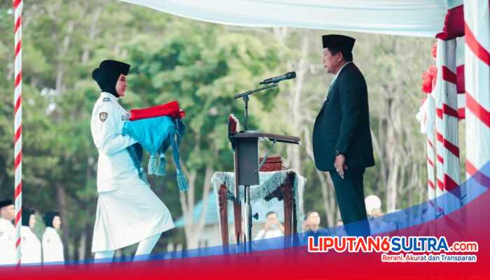 Pimpin Upacara Peringatan Hari Lahir Pancasila 2026, Wagub Sultra : Jayalah Indonesiaku