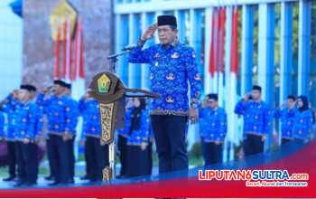 Wagub Sultra Pimpin Upacara HKN, Tekankan Kesadaran ASN sebagai Fondasi Pelayanan Publik
