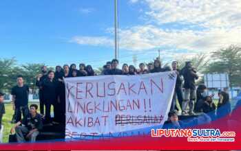 Kawal Dugaan Kerusakan Lingkungan Akibat Tambang dan PSN, Mahasiswa FST USN Kolaka Gelar Aksi Massa