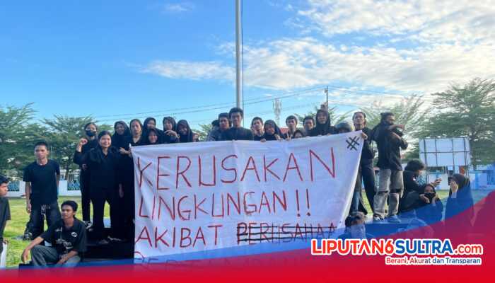 Kawal Dugaan Kerusakan Lingkungan Akibat Tambang dan PSN, Mahasiswa FST USN Kolaka Gelar Aksi Massa