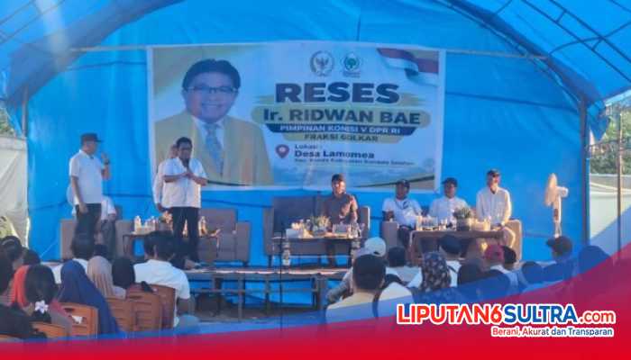 Reses di Lamomea, Ridwan Bae Serap Aspirasi Warga Konawe Selatan