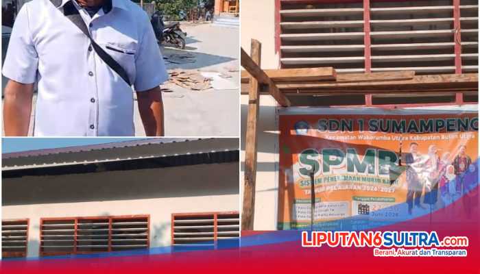 SD 1 Sumampeno Buton Utara Diduga Dirusak OTK, Tujuh Jendela Kaca Pecah