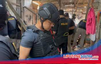Polda Sultra Gerebek Tiga Lokasi Terkait Sarang Narkoba di Kampung Salo