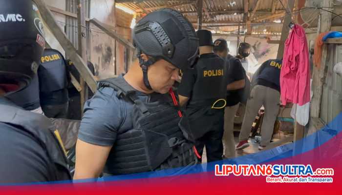 Polda Sultra Gerebek Tiga Lokasi Terkait Sarang Narkoba di Kampung Salo